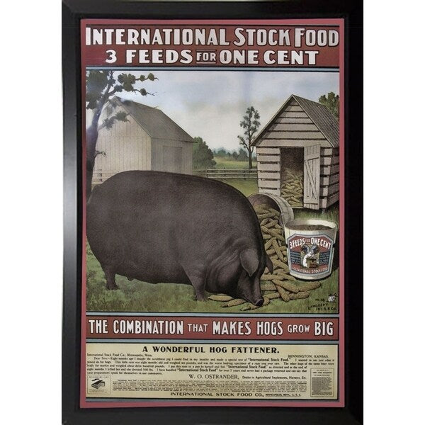 Hog Food-VINAPP114434 Print 15"x10.25" by Vintage Apple Collection