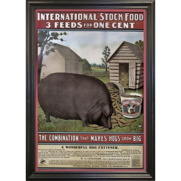Hog Food-VINAPP114434 Print 15"x10.25" by Vintage Apple Collection