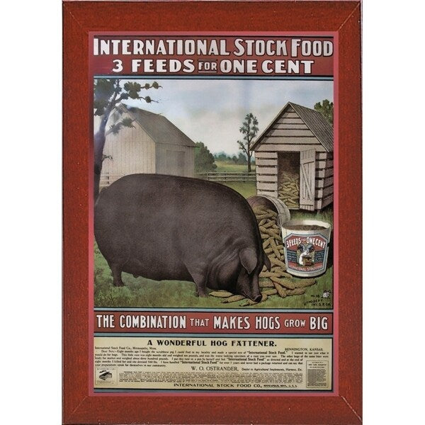 Hog Food-VINAPP114434 Print 15"x10.25" by Vintage Apple Collection