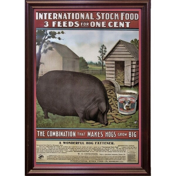 Hog Food-VINAPP114434 Print 15"x10.25" by Vintage Apple Collection