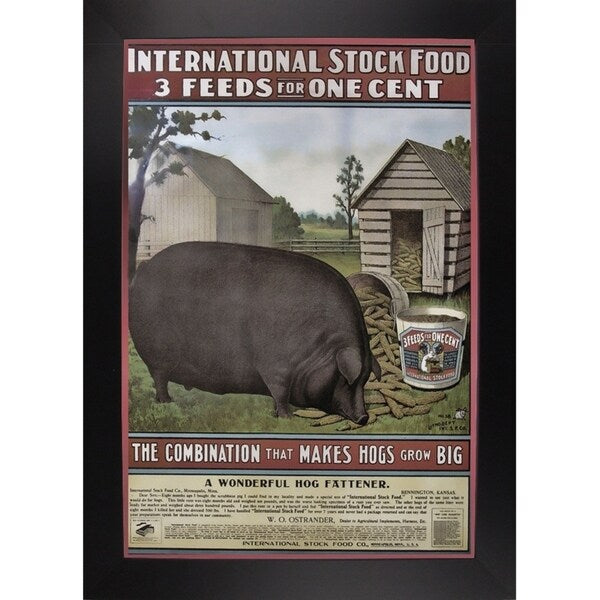 Hog Food-VINAPP114434 Print 15"x10.25" by Vintage Apple Collection