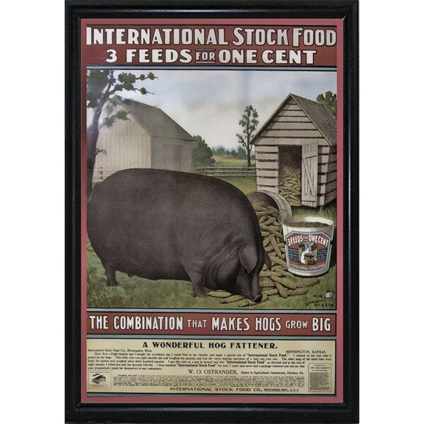 Hog Food-VINAPP114434 Print 15"x10.25" by Vintage Apple Collection