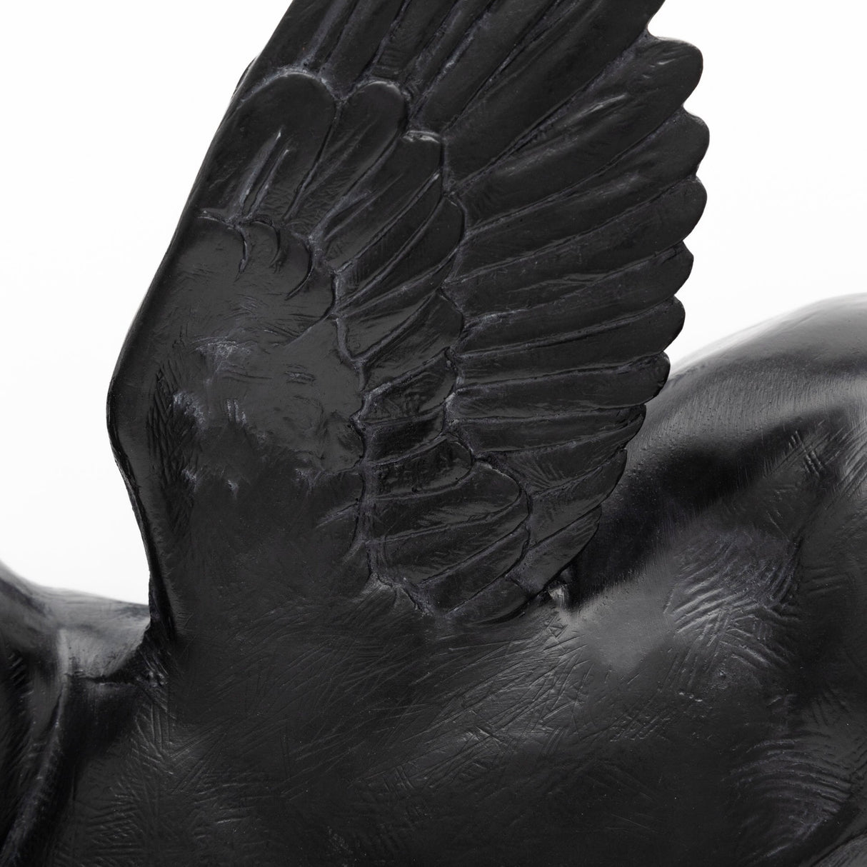 Hogbadi Black Resin Flying Pigs Decorative Wall Accents, Set of 2