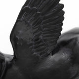 Hogbadi Black Resin Flying Pigs Decorative Wall Accents, Set of 2