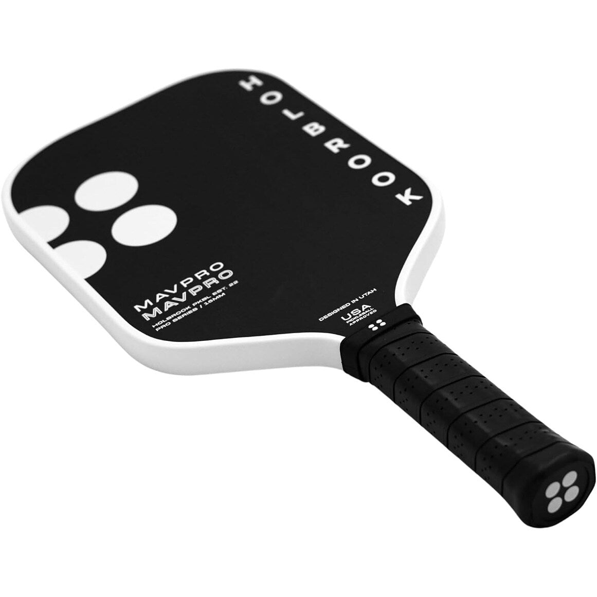 Holbrook Mav Pro 2.0, T700 3K Carbon Fiber Pickleball Paddle, Black