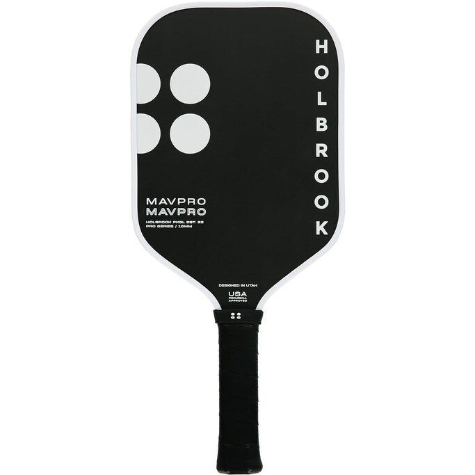 Holbrook Mav Pro 2.0, T700 3K Carbon Fiber Pickleball Paddle, Black