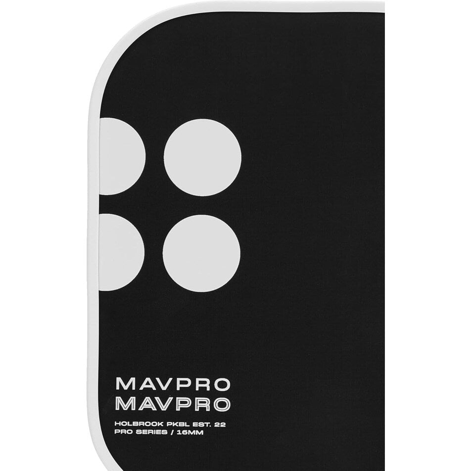 Holbrook Mav Pro 2.0, T700 3K Carbon Fiber Pickleball Paddle, Black