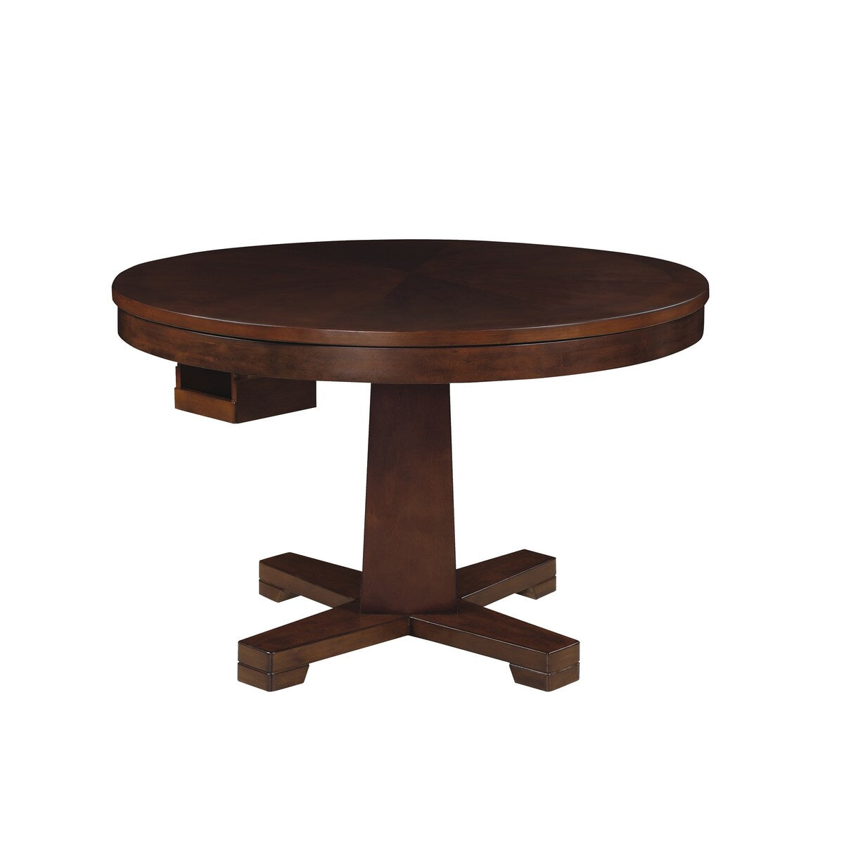 Holbrook Tobacco Game Table with 8 Cupholders