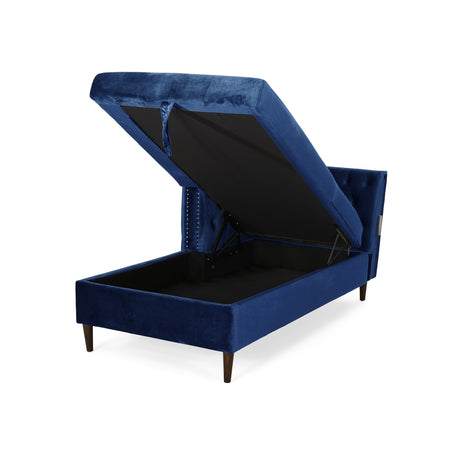 Holcomb Velvet Storage Sectional Sofa by Christopher Knight Home