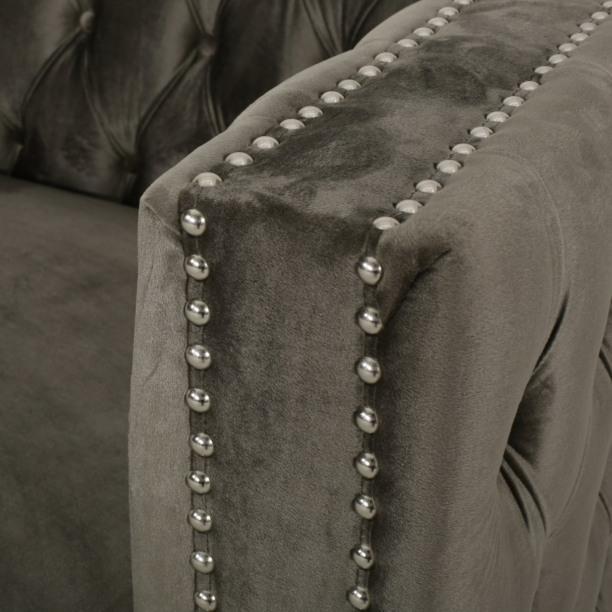 Holcomb Velvet Storage Sectional Sofa by Christopher Knight Home