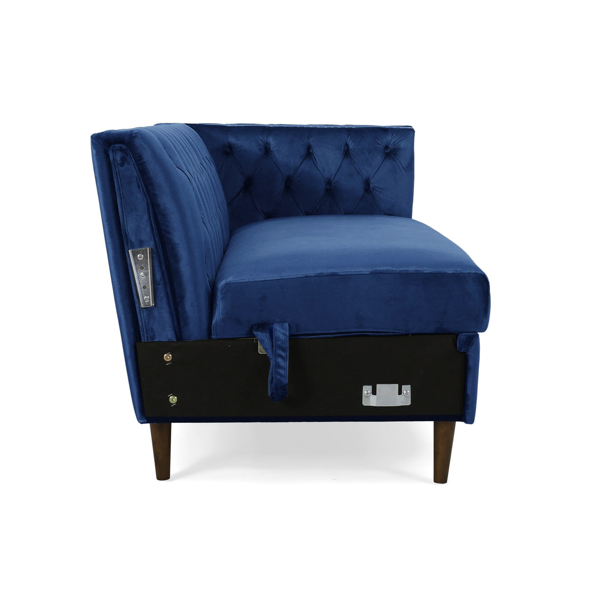 Holcomb Velvet Storage Sectional Sofa by Christopher Knight Home