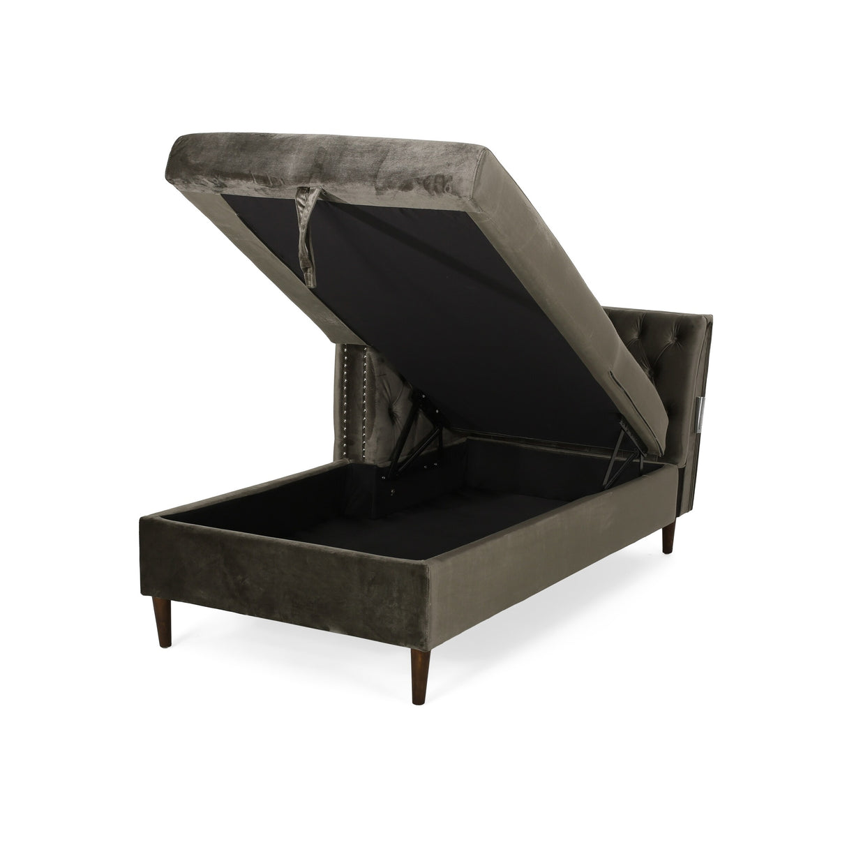 Holcomb Velvet Storage Sectional Sofa by Christopher Knight Home