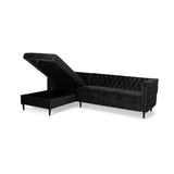Holcomb Velvet Storage Sectional Sofa by Christopher Knight Home