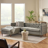 Holcomb Velvet Storage Sectional Sofa by Christopher Knight Home
