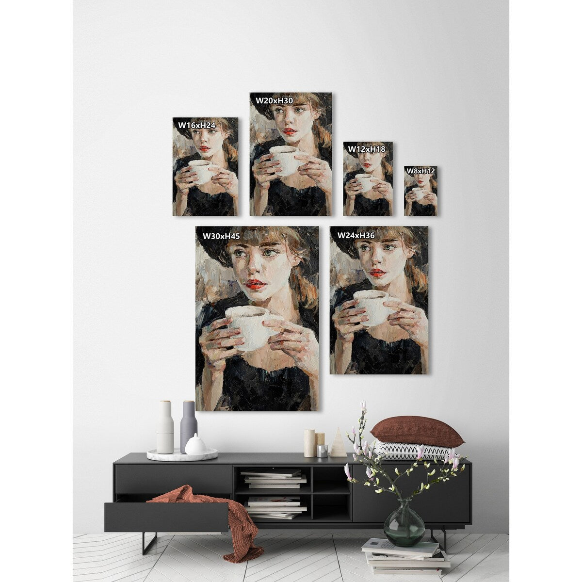 Hold On Print on Wrapped Canvas