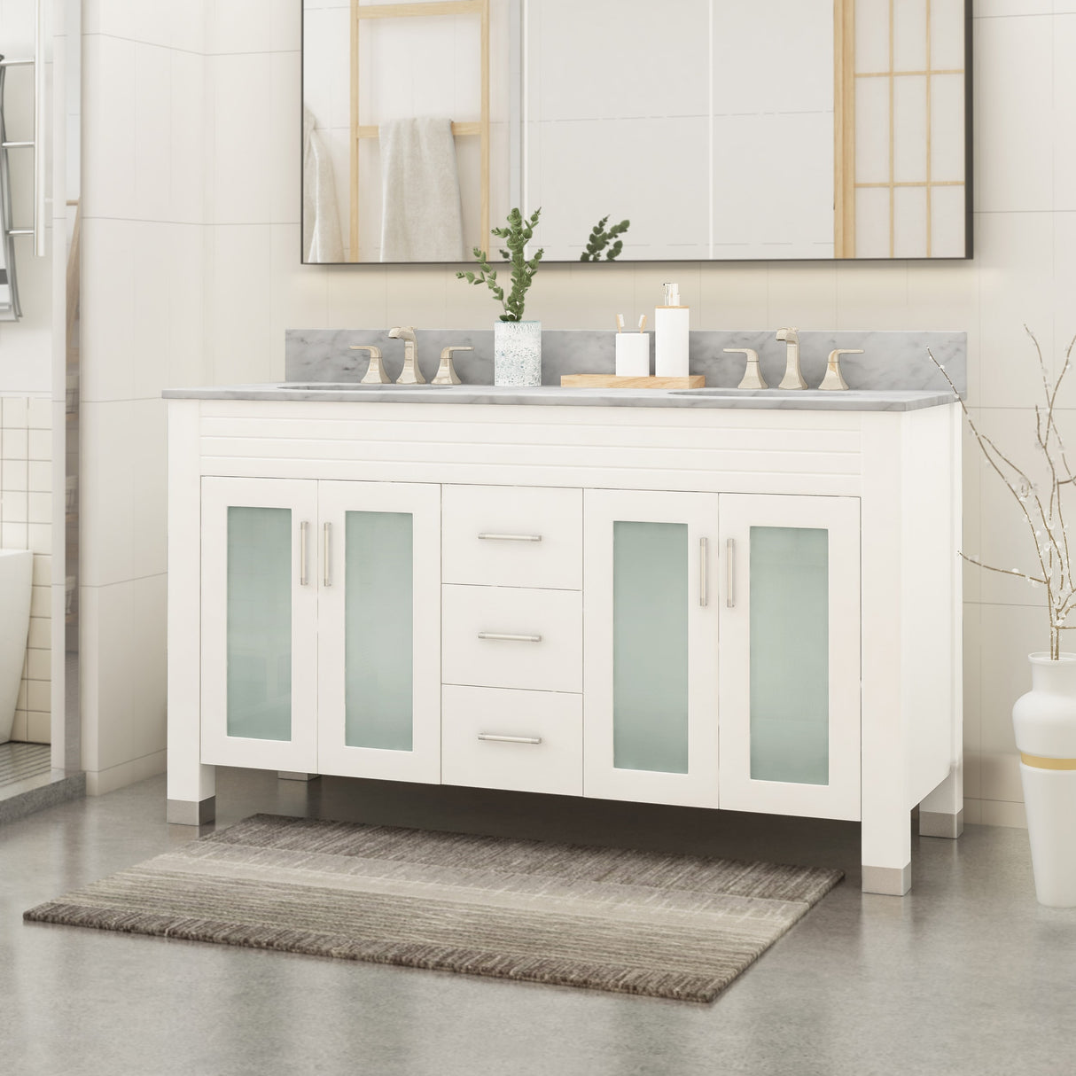 Holdame 60" Wood Bathroom Vanity (Counter Top Not Included) by Christopher Knight Home