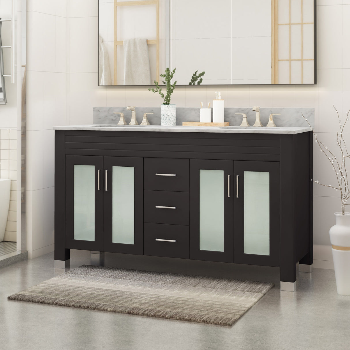 Holdame 60" Wood Bathroom Vanity (Counter Top Not Included) by Christopher Knight Home