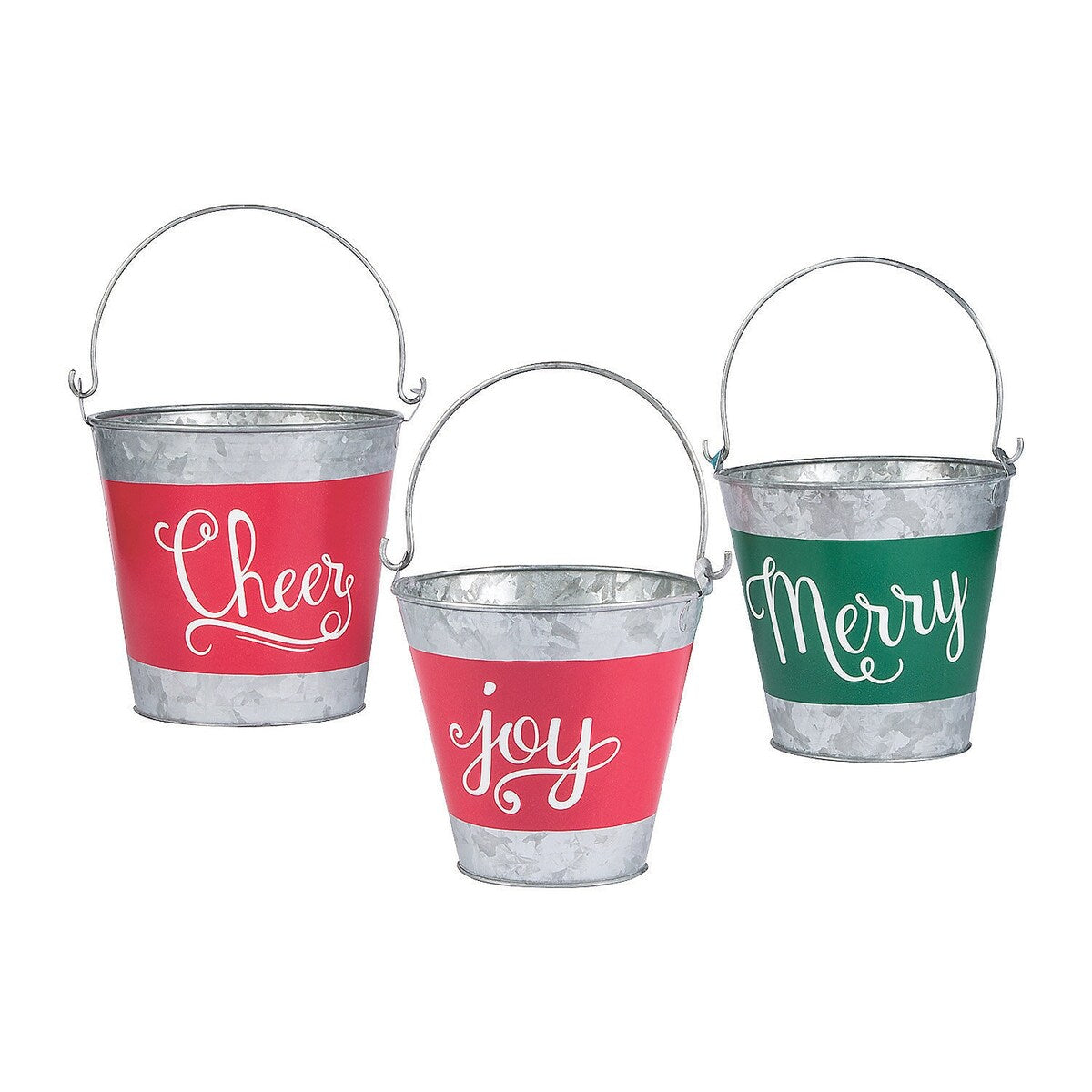 Holiday Handicraft Nesting Buckets, Home Decor, 3 Pieces