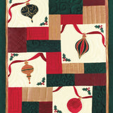 Christmas Holiday Sparkle Hand Pieced Quilted Throw Blanket
