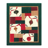 Christmas Holiday Sparkle Hand Pieced Quilted Throw Blanket