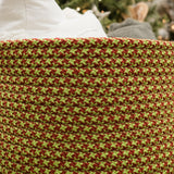Christmas Holiday-Vibes Jumbo Houndstooth Basket - 20"x20"x15"