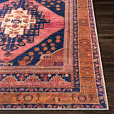 Livabliss Hollister Machine Washable Traditional Diamond Area Rug