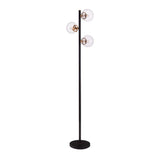 SEI Furniture Boltonly Contemporary 3-Light Globe Floor Lamp