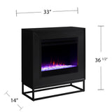 SEI Furniture Francis Contemporary Color Changing LED Fireplace