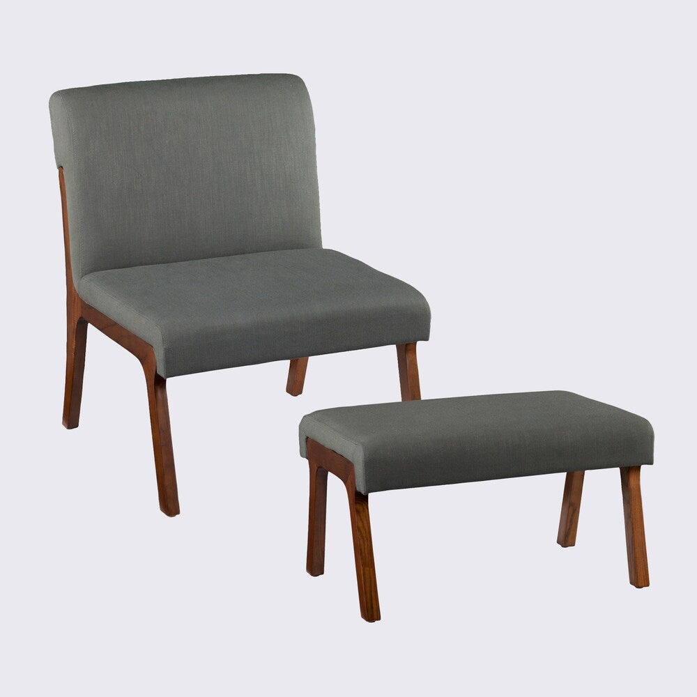 SEI Furniture Plexus Chair and Ottoman