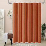 Holly Modern Cotton Shower Curtain, 72x72, Floral Grey/Purple Taupe