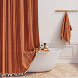 Holly Modern Cotton Shower Curtain, 72x72, Floral Grey/Purple Taupe