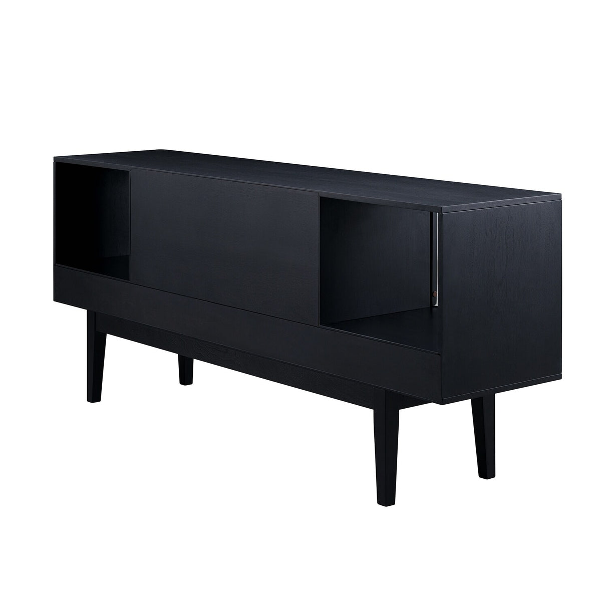 SEI Furniture Mid-century Modern TV Stand Media Console for TV's up to 68"