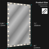 Hollywood LED Full Body Mirror with 3 Color Mode Lights