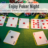 HomCom 72" 7 Player Foldable Half Poker Table - Blue/Black