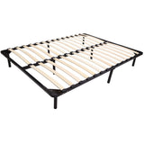 HomCom Queen Size Torsion Arched Wood Slat Platform Bed Frame