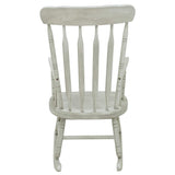 Rubberwood Indoor / Outdoor Porch Slat Rocking Chair