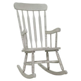 Rubberwood Indoor / Outdoor Porch Slat Rocking Chair