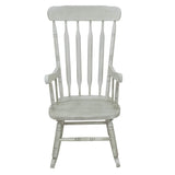 Rubberwood Indoor / Outdoor Porch Slat Rocking Chair