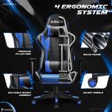 Homall Ergonomic Faux Leather Adjustable Swivel Office Gaming Chair