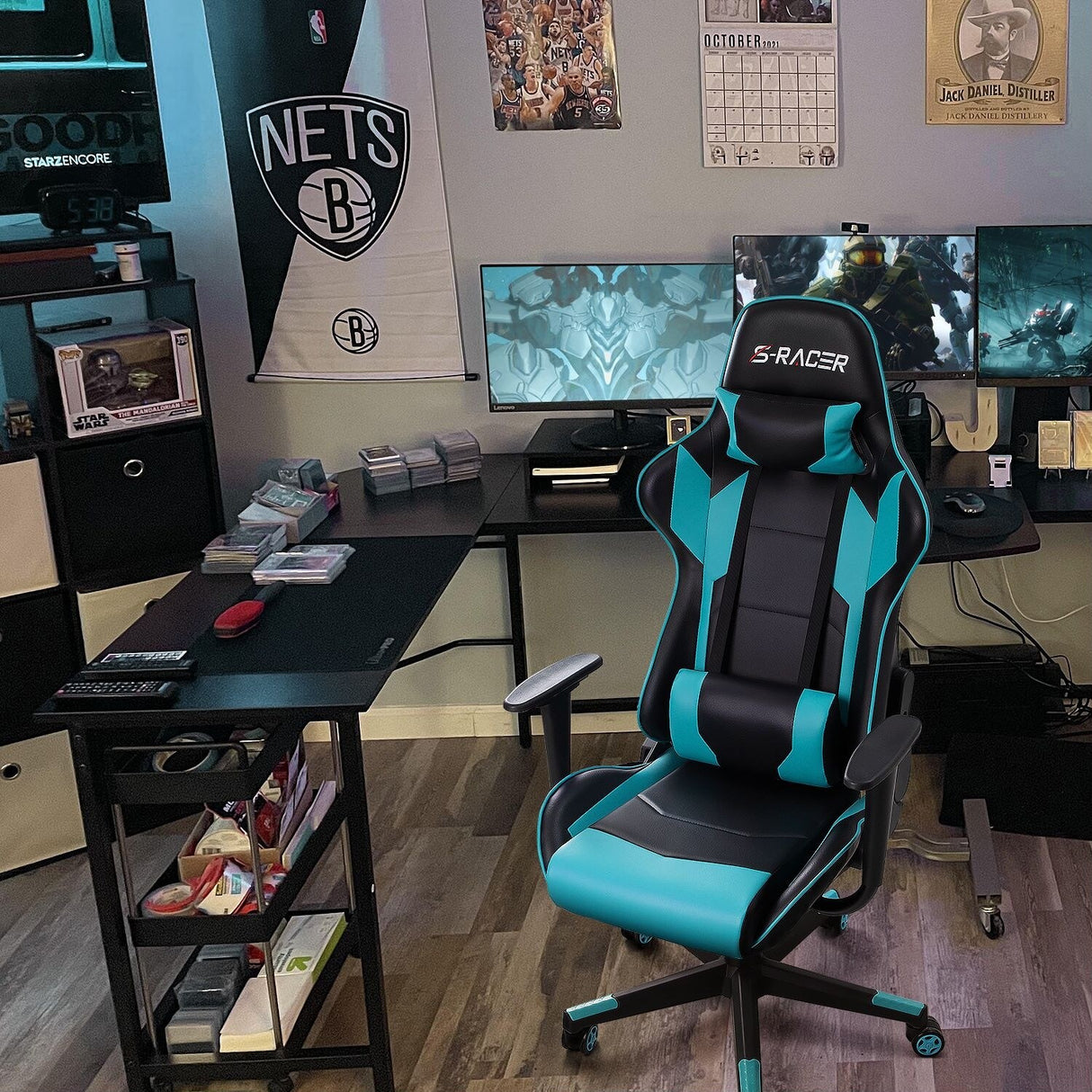 Homall Ergonomic Faux Leather Adjustable Swivel Office Gaming Chair