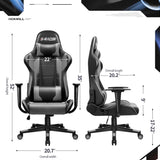 Homall Ergonomic Faux Leather Adjustable Swivel Office Gaming Chair