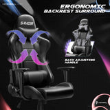 Homall Ergonomic Faux Leather Adjustable Swivel Office Gaming Chair