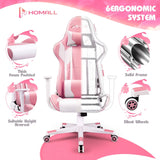 Homall Ergonomic Faux Leather Adjustable Swivel Office Gaming Chair