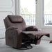 Homall Massage Recliner Chair Swivel Heating Faux Leather Living Room Chair