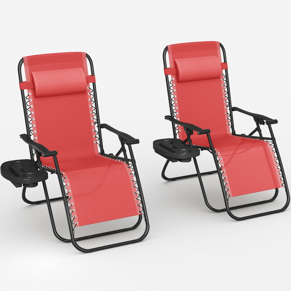 Homall Patio Zero Gravity Chair Lawn Lounge Chair with Pillow Set of 2