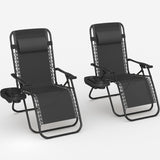 Homall Patio Zero Gravity Chair Lawn Lounge Chair with Pillow Set of 2