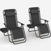 Homall Patio Zero Gravity Chair Lawn Lounge Chair with Pillow Set of 2