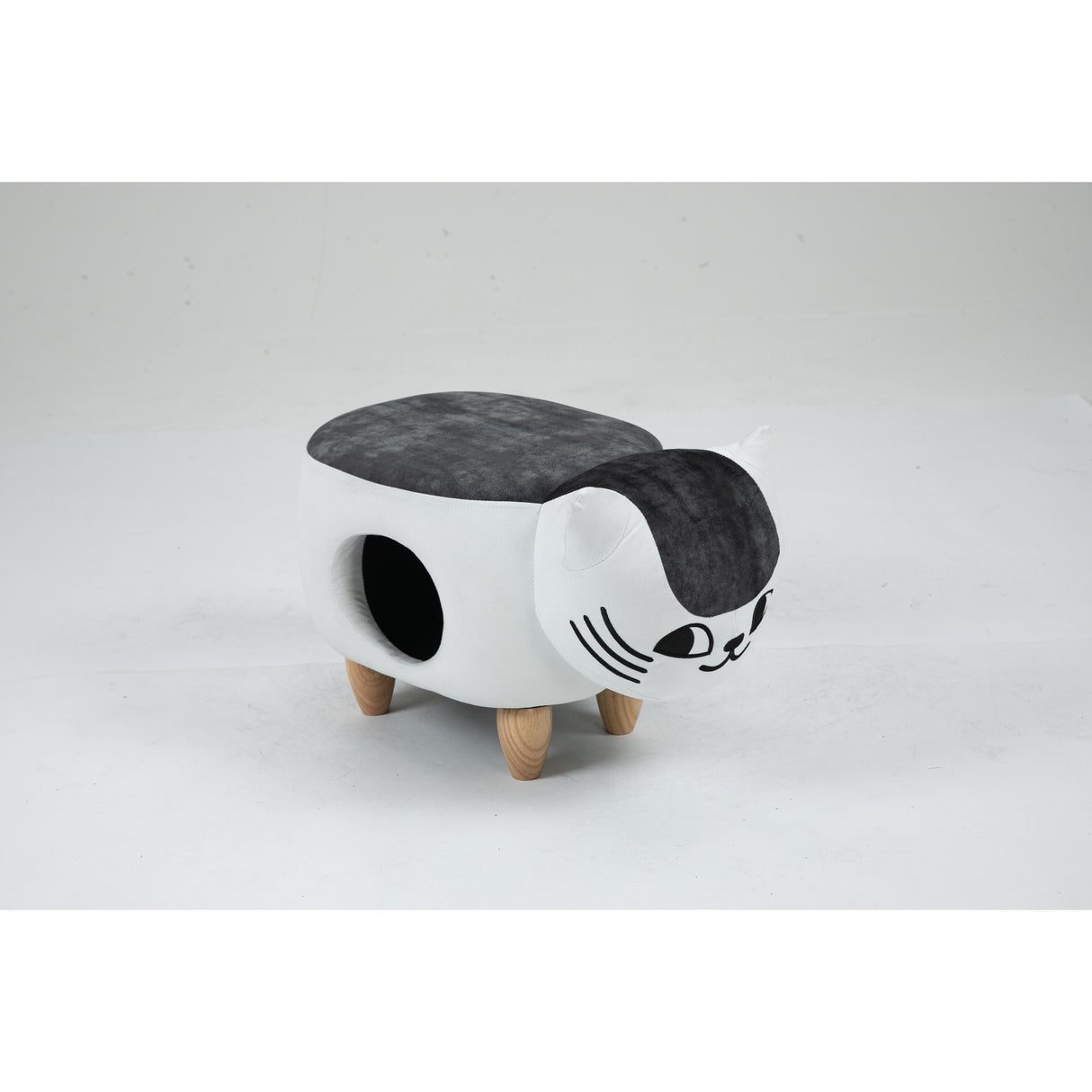 Cat Condo Pet House Storage Ottoman