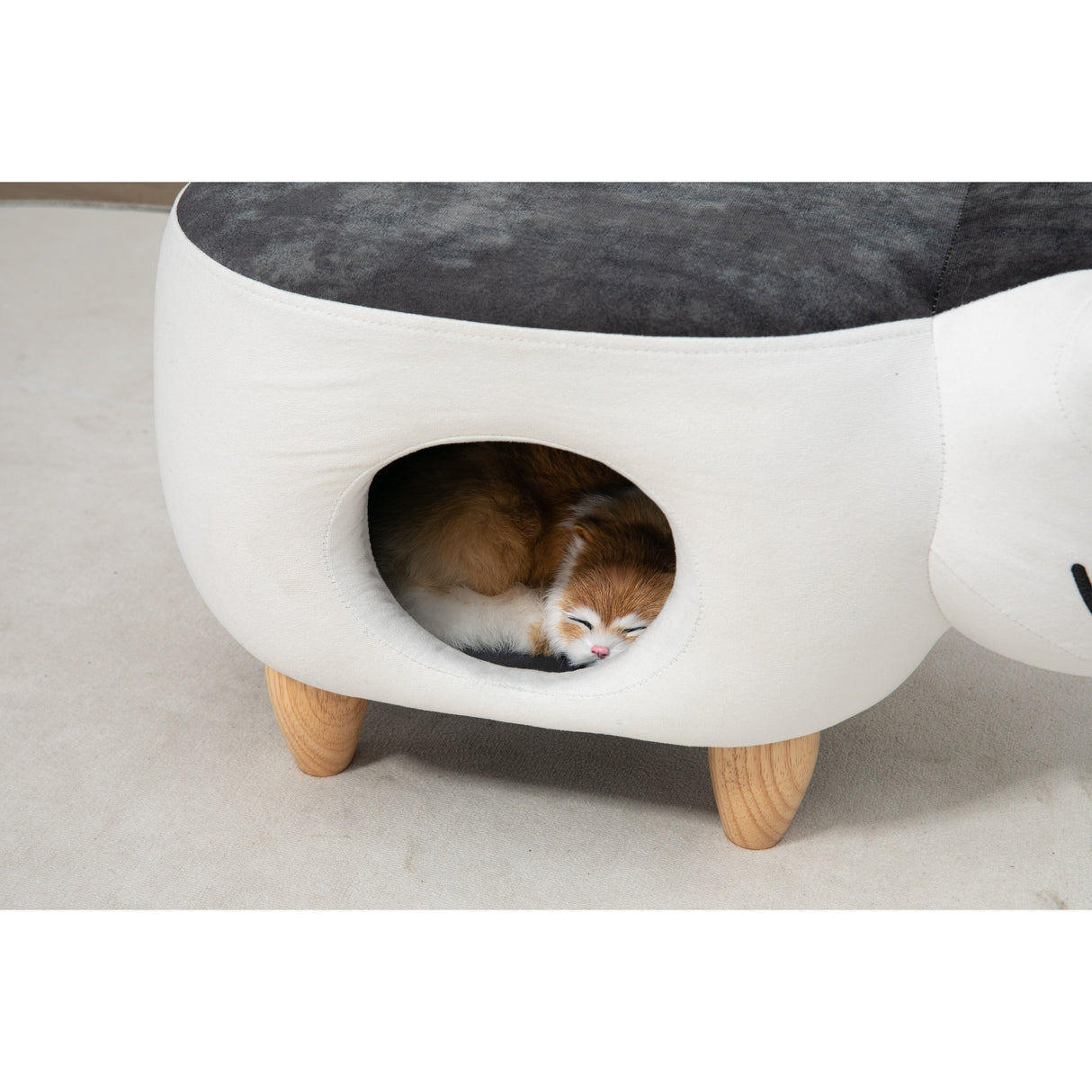 Cat Condo Pet House Storage Ottoman