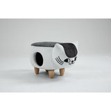 Cat Condo Pet House Storage Ottoman